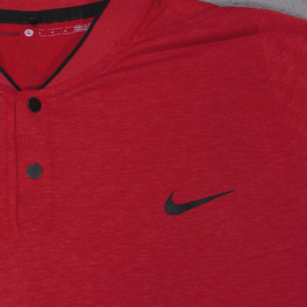 Nike Tiger Woods Collection Max Blade Collar Polo Shirt Red Men's L 726187-672 - Picture 4 of 13
